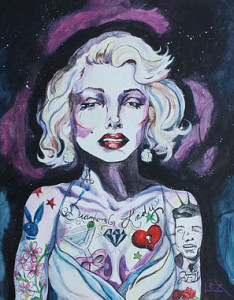 Lex Cavoto's tattooed Marilyn